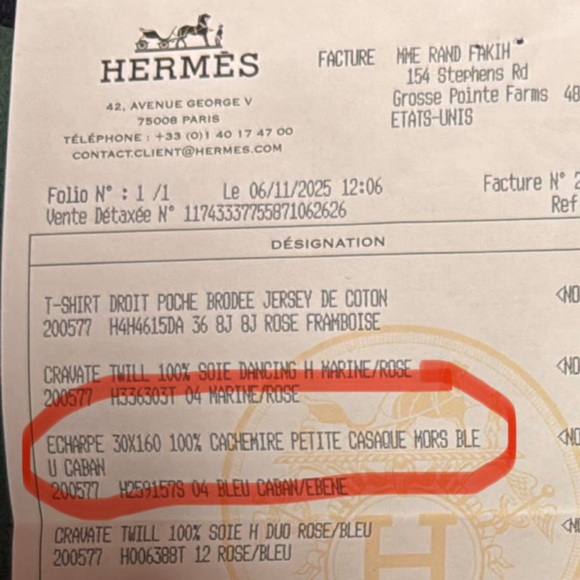 Authentic brand new Hermes women’s scarf - Picture 8 of 8